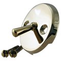 Westbrass 3-1/8" Two-Hole Trip Lever Overflow Face Plate and Screws in Polished Brass D330-01